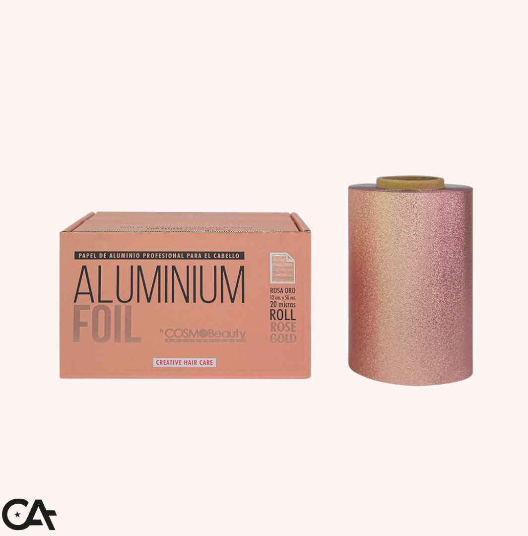Papel Aluminio Gold Rose